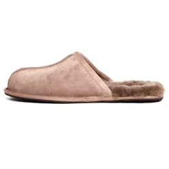 Heren UGG Pantoffels^Bruine leren enkellaarzen