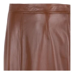 DAMES Max Mara Studio Rokken^e leren kokerrok