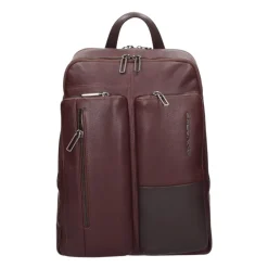Heren Piquadro e leren laptop rugzak