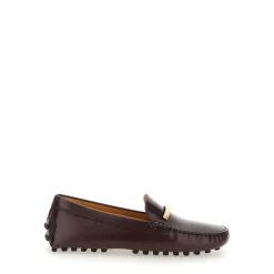 DAMES Tod's Loafers^e leren loafers met logoplaquette
