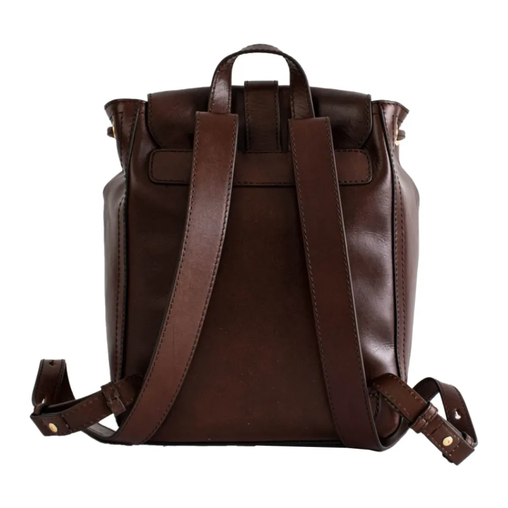 DAMES The Bridge e leren rugzak met trekkoord