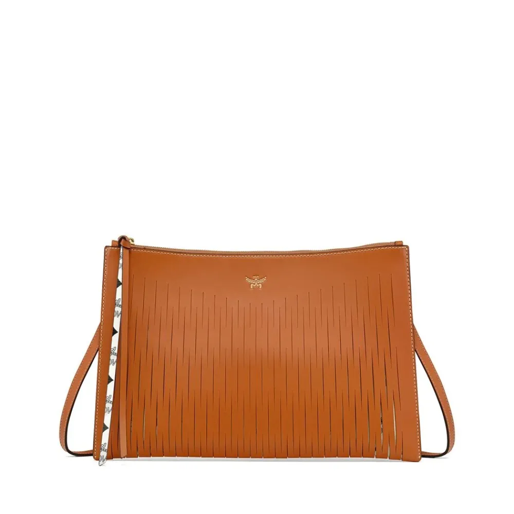 DAMES MCM e leren schoudertas