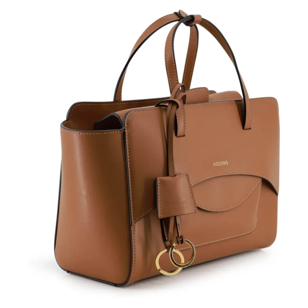 DAMES Hidesins Handtassen^e leren tas met magnetische sluiting