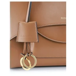 DAMES Hidesins Handtassen^e leren tas met magnetische sluiting