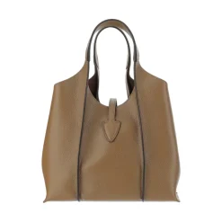 DAMES Tod's Shoppers^e leren T-gesp handtas