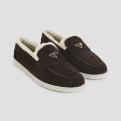 Heren Prada Instappers & Slip Ons^e Loafer Schoenen voor Mannen