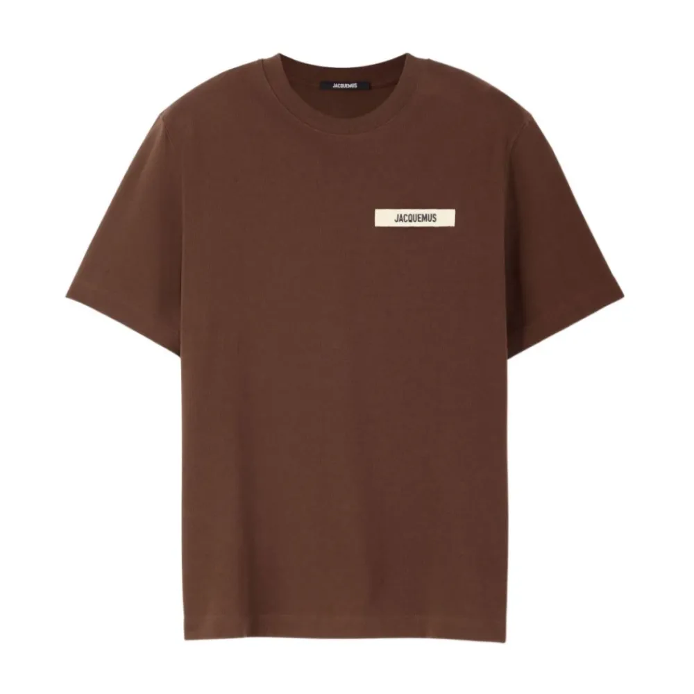 Heren Jacquemus e Logo Patch Crew Neck T-shirt