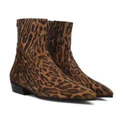 DAMES Toral Laarzen^e Luipaardprint Enkellaarzen