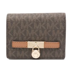 DAMES Michael Kors Portefeuilles^e Monogram Portemonnee met Gouden Slot