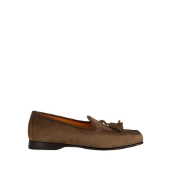 Heren Santoni e Nubuck Tassel Loafers
