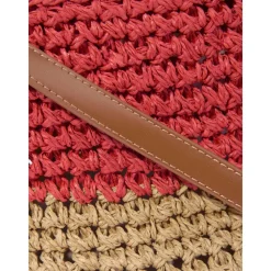Marni e Raffia en Imitatie Leren Crossbody Tas