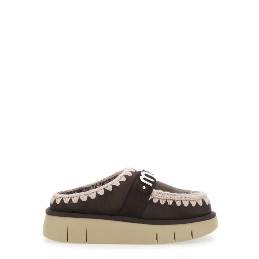 DAMES Mou e Sandalen met Logo Print