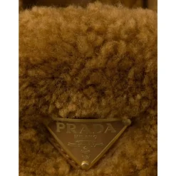 DAMES Prada Loafers^e Shearling Loafers Elegant Instapper