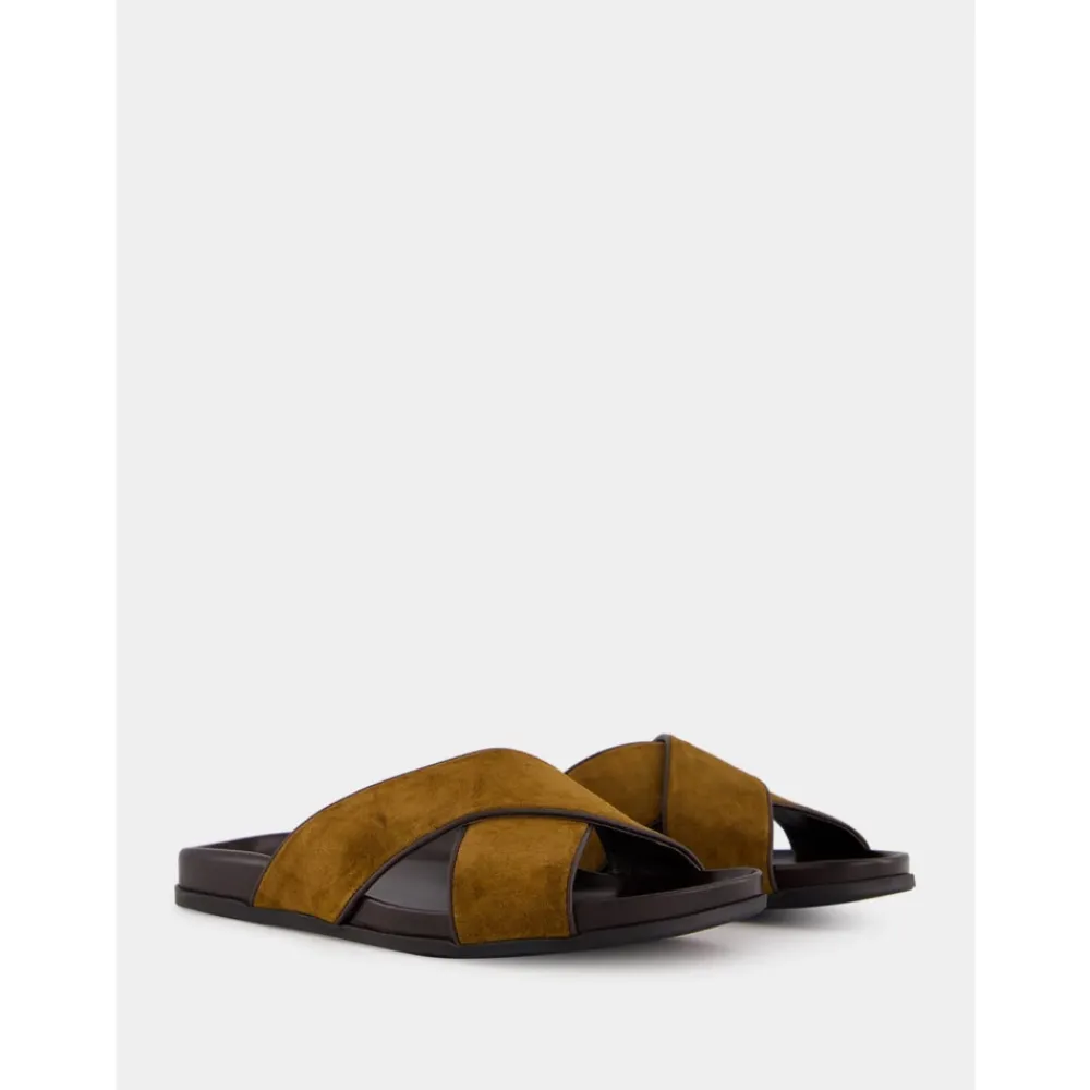 Heren Manolo Blahnik e Suède Chiltern Sandalen