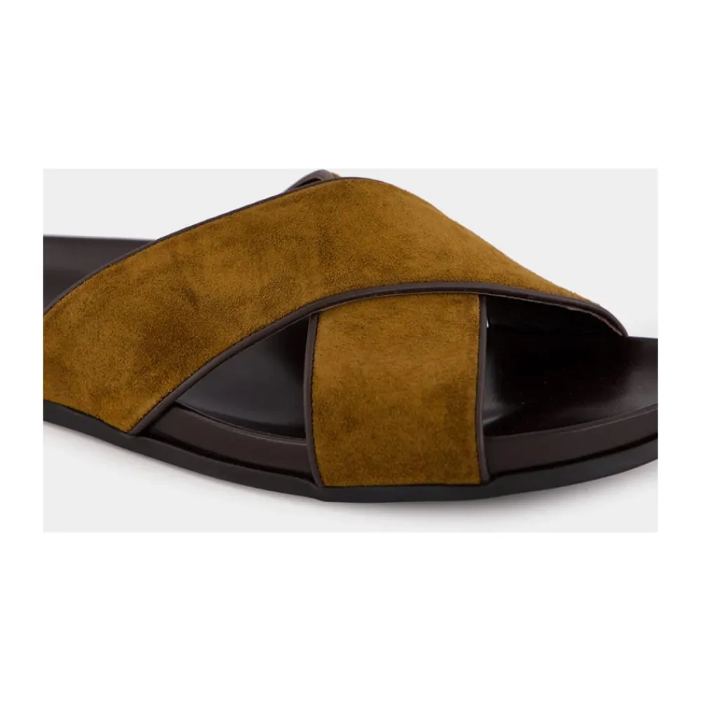 Heren Manolo Blahnik e Suède Chiltern Sandalen