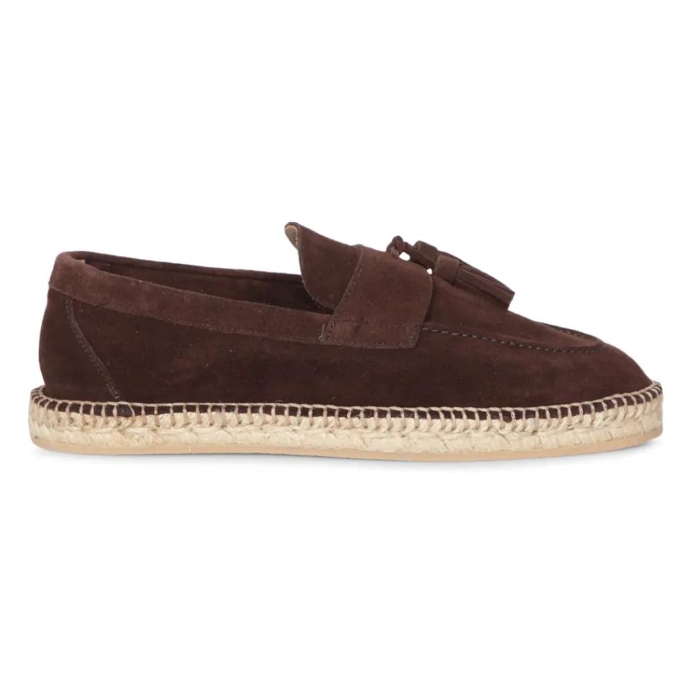 Heren Lardini Espadrilles|Instappers & Slip Ons^e suède espadrilles met touwzool