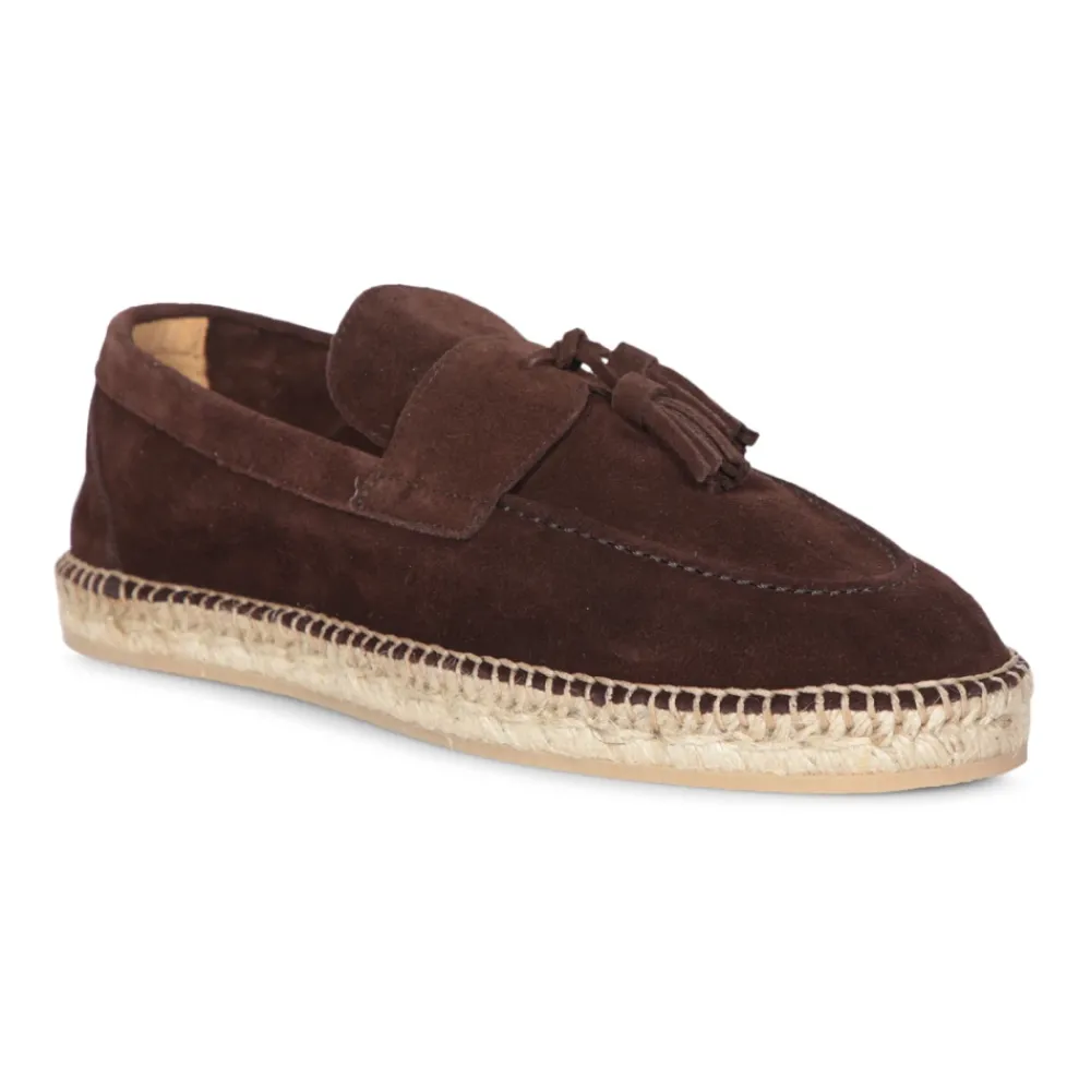 Heren Lardini Espadrilles|Instappers & Slip Ons^e suède espadrilles met touwzool