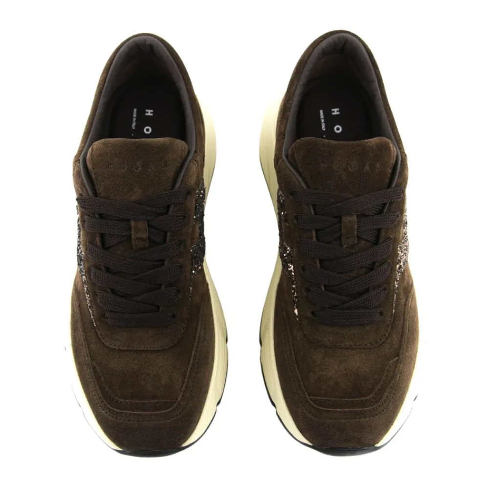 DAMES Hogan e Suède Glitter Sneakers