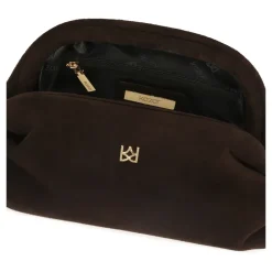 DAMES Kazar e suède handtas met metalen frame