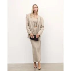 DAMES Kazar e suède handtas met metalen frame