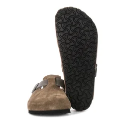 Heren Birkenstock Bruine Suède Klompen