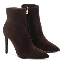 DAMES Kazar Enkellaarsjes|Laarzen^e suède laarzen met een slanke hak