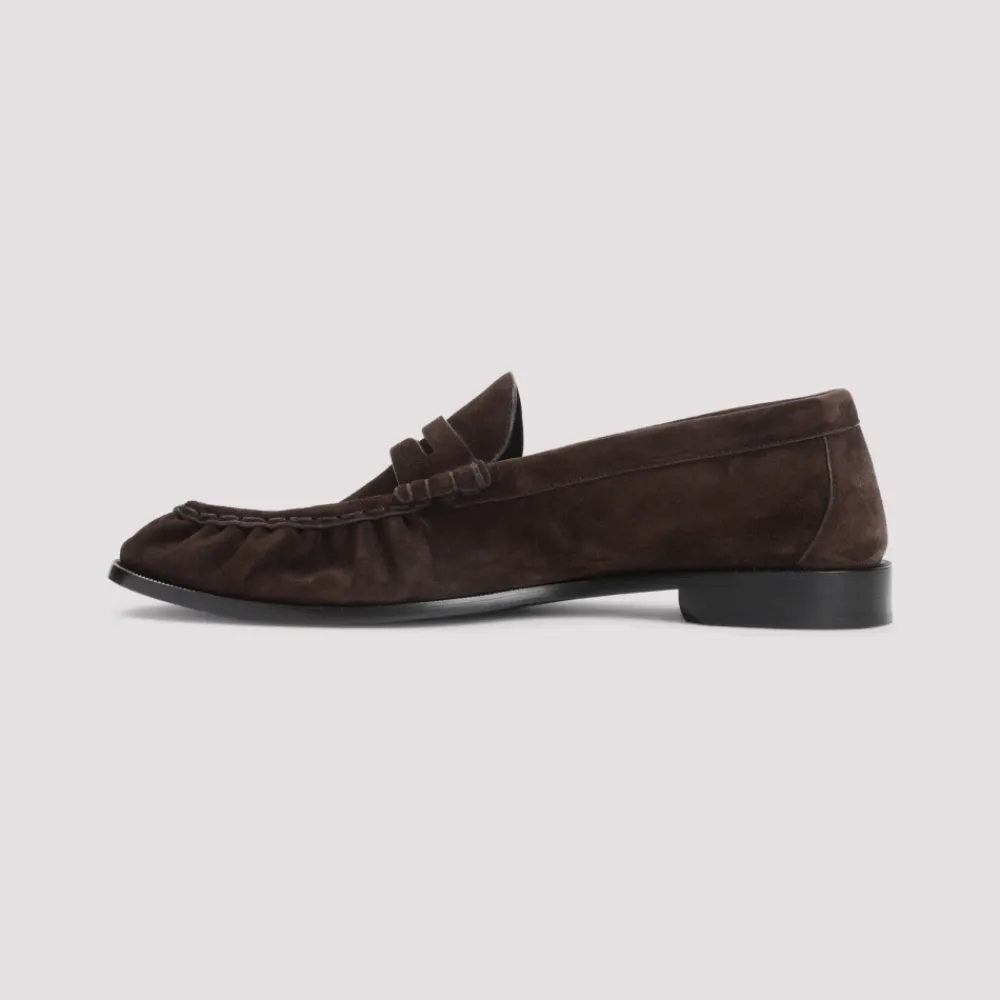 Heren Saint Laurent Instappers & Slip Ons^e Suède Loafers