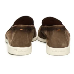 Heren Santoni e Suède Platte Schoenen Klassieke Stijl