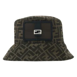 Fendi Mutsen En Petten^e Vissershoed met FF-motief