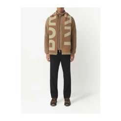 DAMES Burberry e Wol Intarsia-Gebreide Franje Sjaal