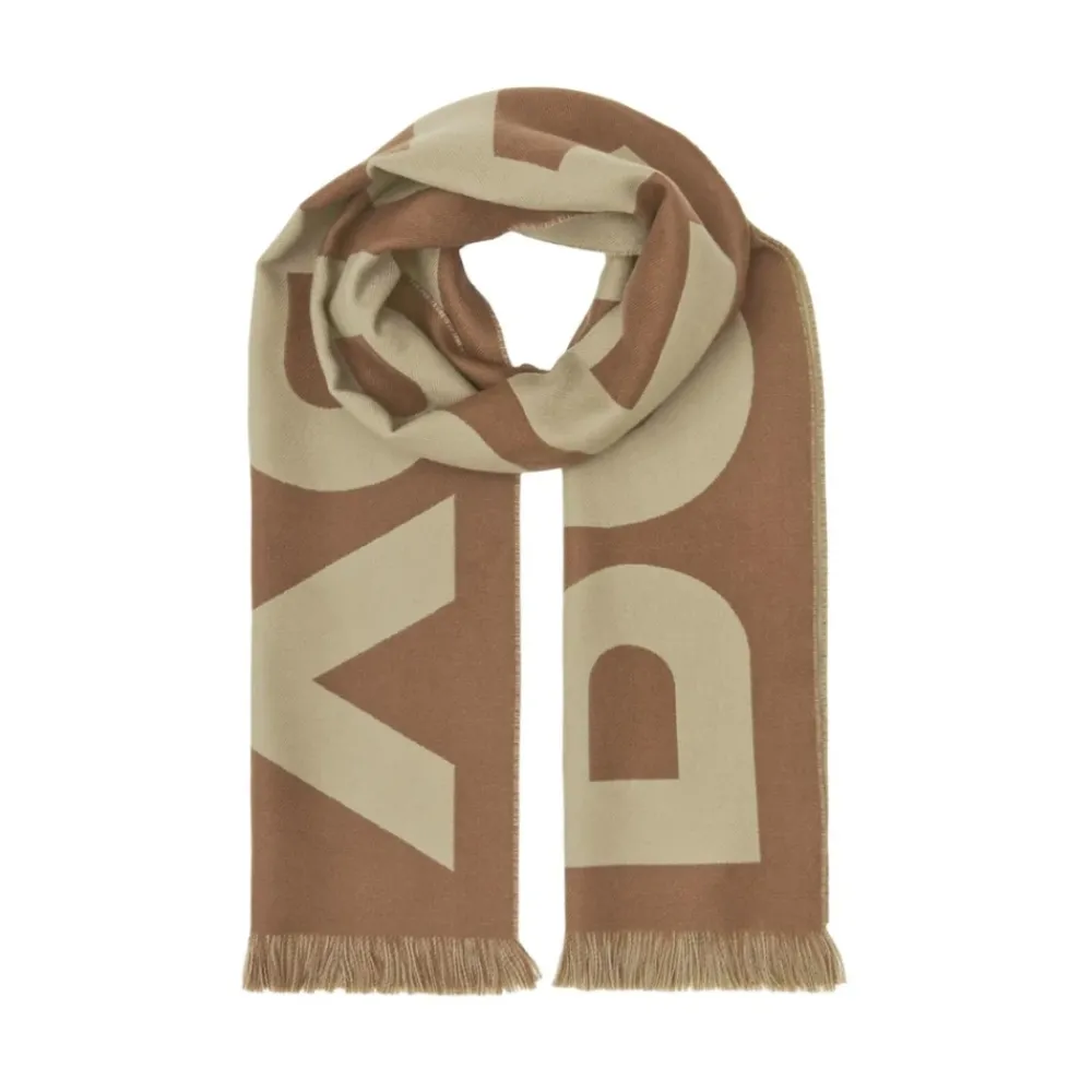 DAMES Burberry e Wol Intarsia-Gebreide Franje Sjaal