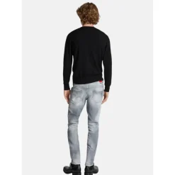 Heren Dsquared2 Brushed Grey Skater Jeans