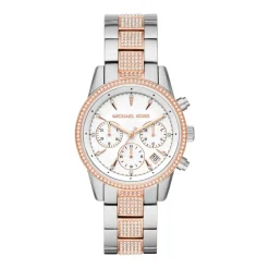 DAMES Michael Kors Bryant Pavé Two-Tone Horloge
