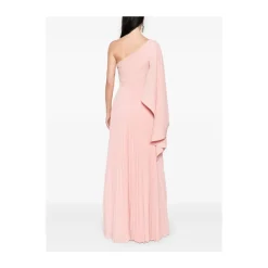 DAMES Solace London Jurken^Bubblegum One-Shoulder Jurk