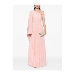 DAMES Solace London Jurken^Bubblegum One-Shoulder Jurk