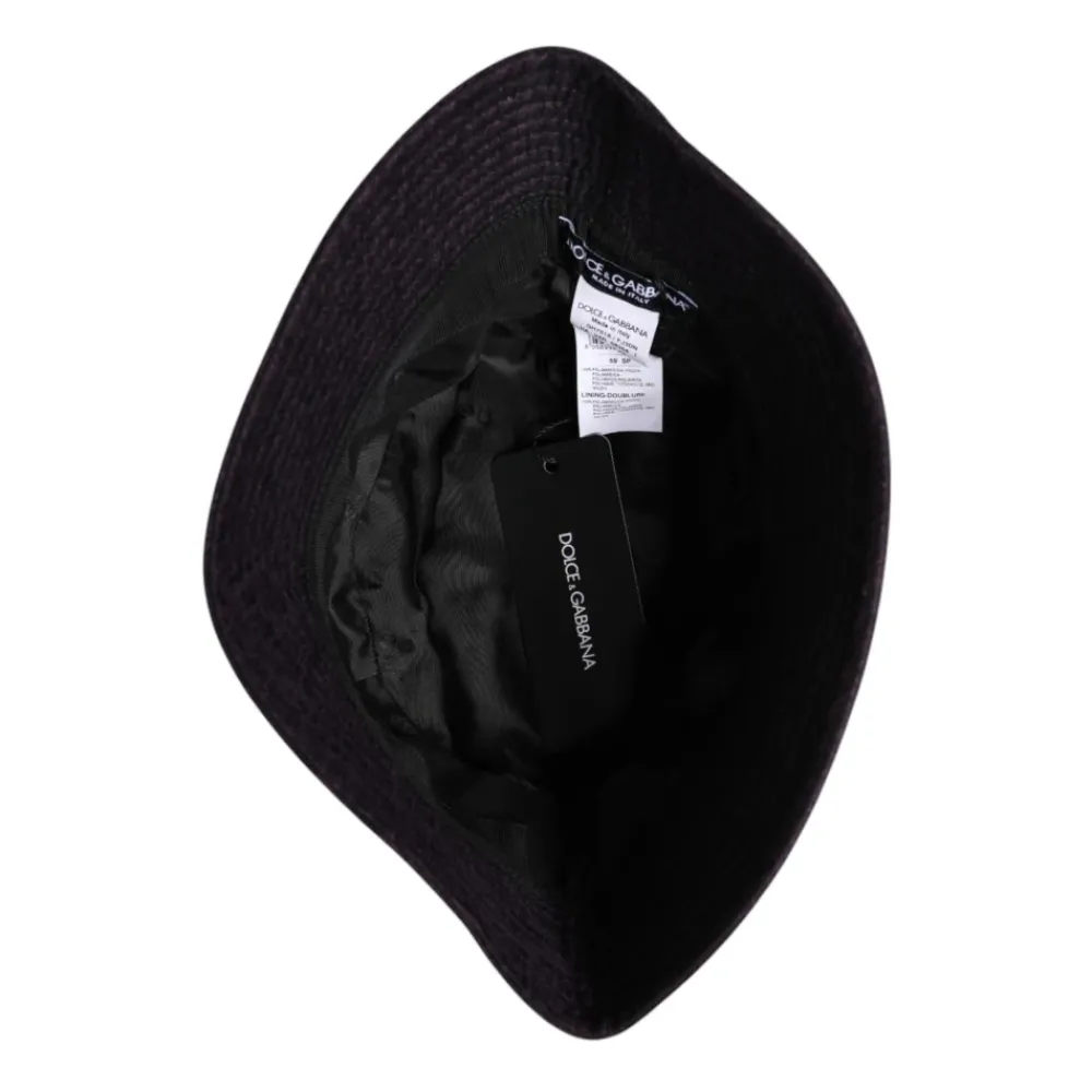 Heren Dolce & Gabbana Bucket Hat met Brede Rand