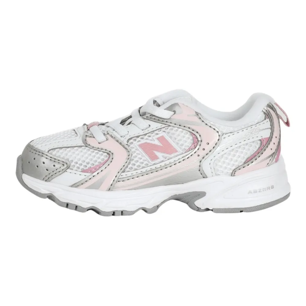 New Balance Bungee Wit Zilver Roze Baby Sneakers