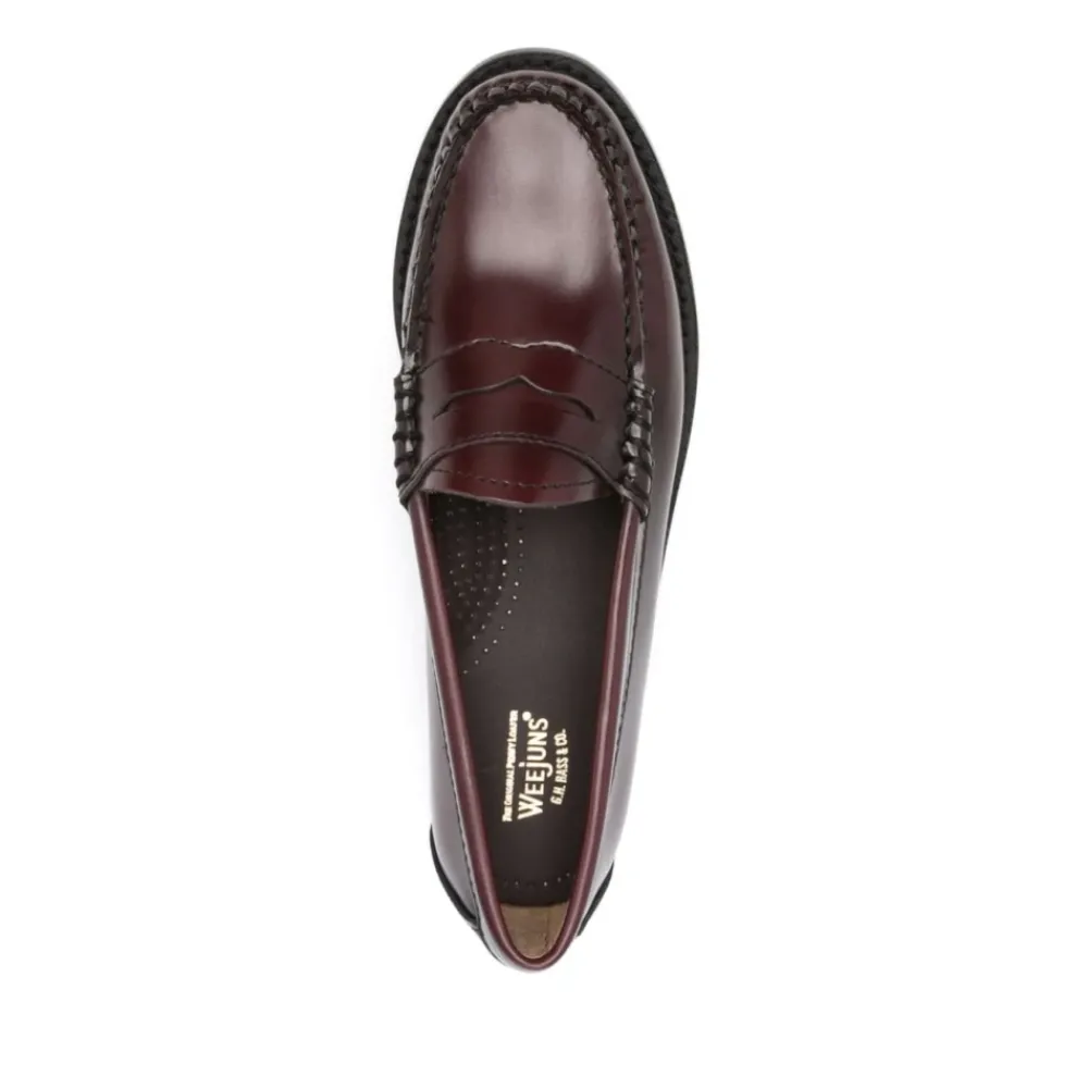 DAMES G.H. Bass & Co. Loafers^Burgundy Penny Loafer Platte Schoenen