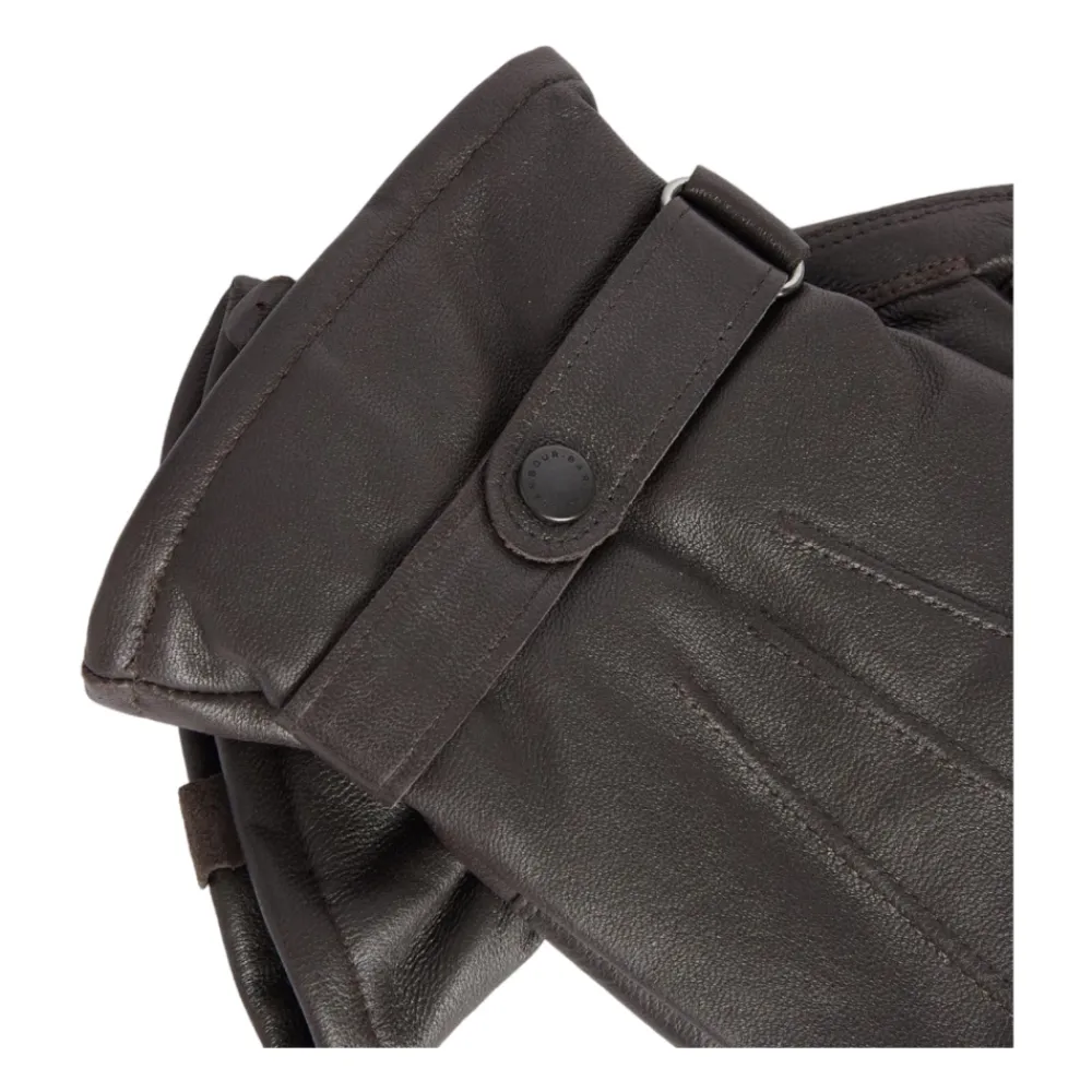Heren Barbour Burnished Leather Thinsulate Handschoenen