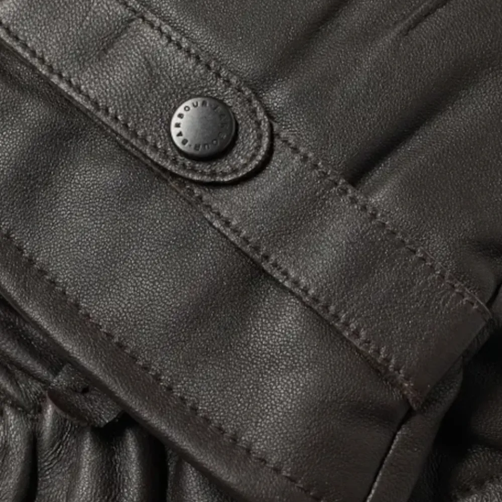 Heren Barbour Burnished Leather Thinsulate Handschoenen