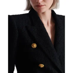 DAMES Balmain Jassen^6-buttons Tweed Jacket