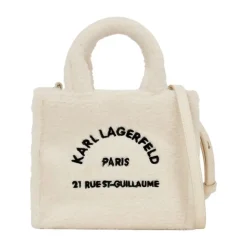 DAMES Karl Lagerfeld Cabas A Vision Of The Future A4W50016 Blanc