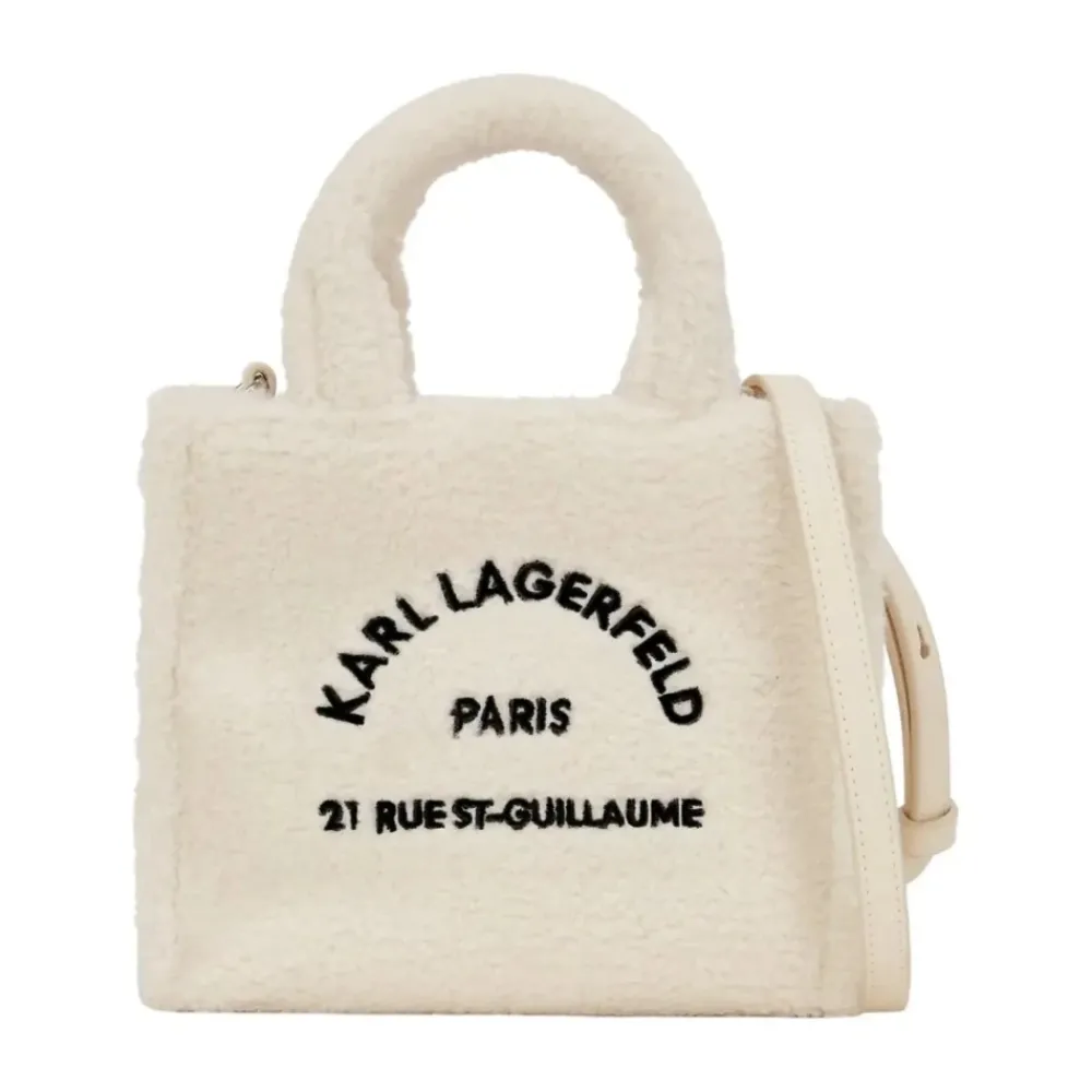 DAMES Karl Lagerfeld Cabas A Vision Of The Future A4W50016 Blanc