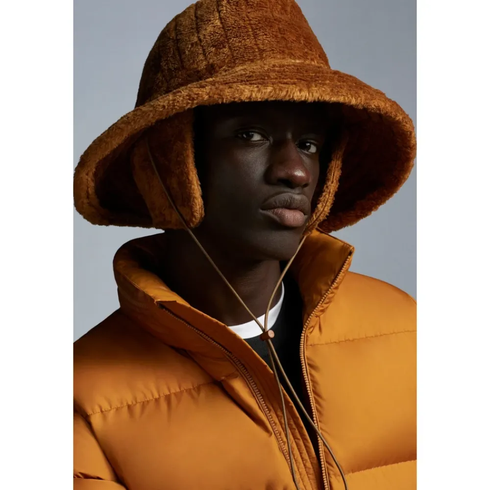 Heren Moncler Hoeden^Camel Pluche Hoed