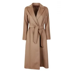 DAMES Max Mara Studio Camel Wollen Jas