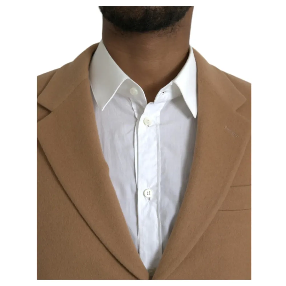 Heren Prada Camel Wool Two-Button Suit
