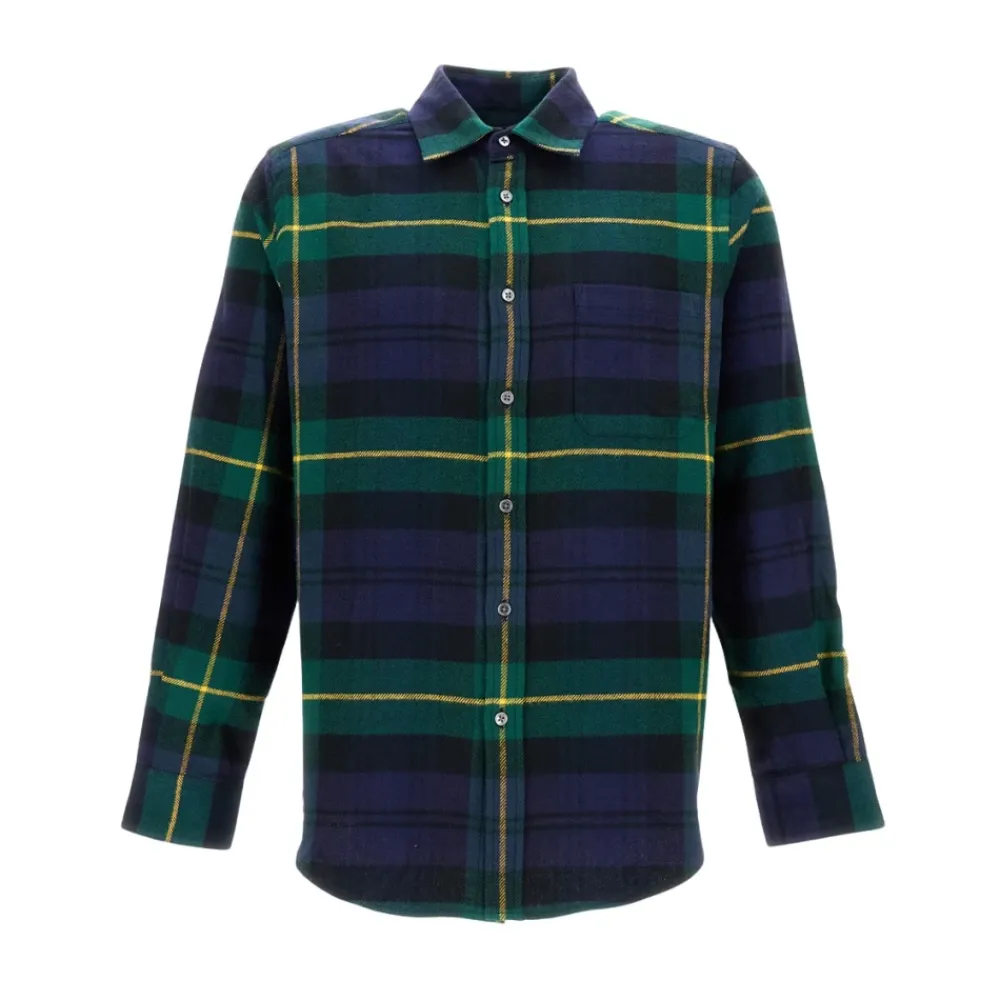 Heren Portuguese Flannel Overhemden^Camicia Over