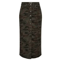 DAMES Co'Couture Camouflage Denim Rok met Hoge Taille