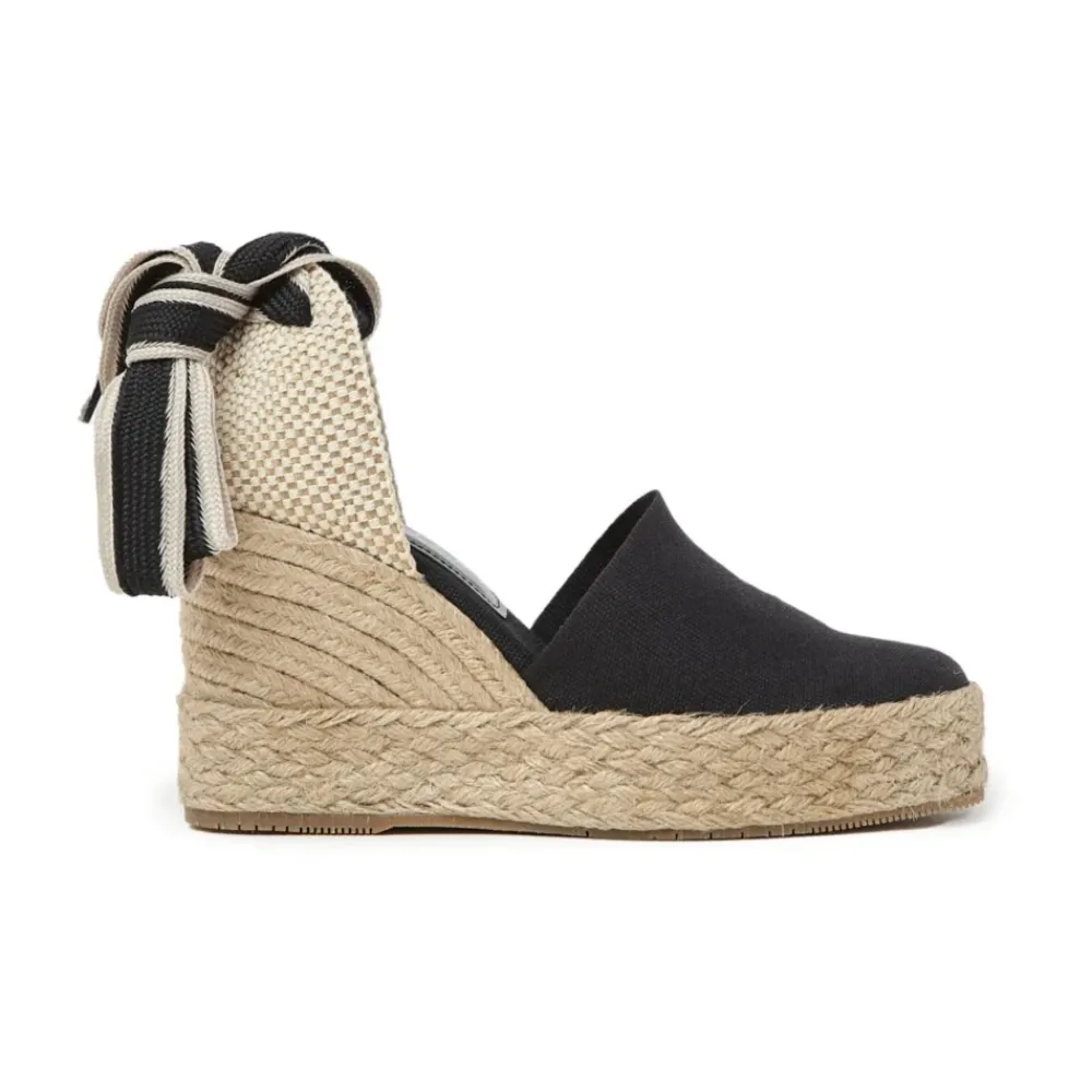 DAMES Paloma Barceló Canvas Black Furore Sandalen