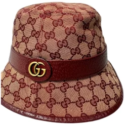 DAMES Gucci Hoeden|Hoeden^Canvas Bucket Hat Bourgondië